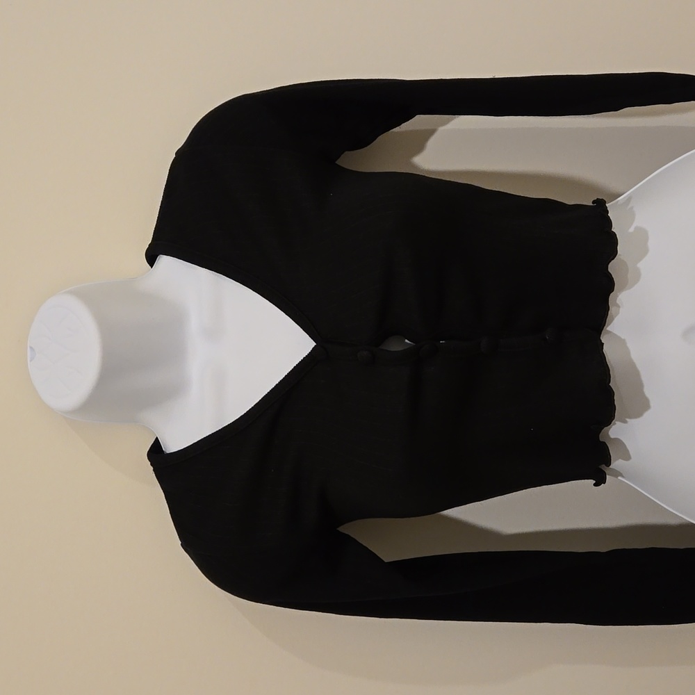 Crop cardigan - black